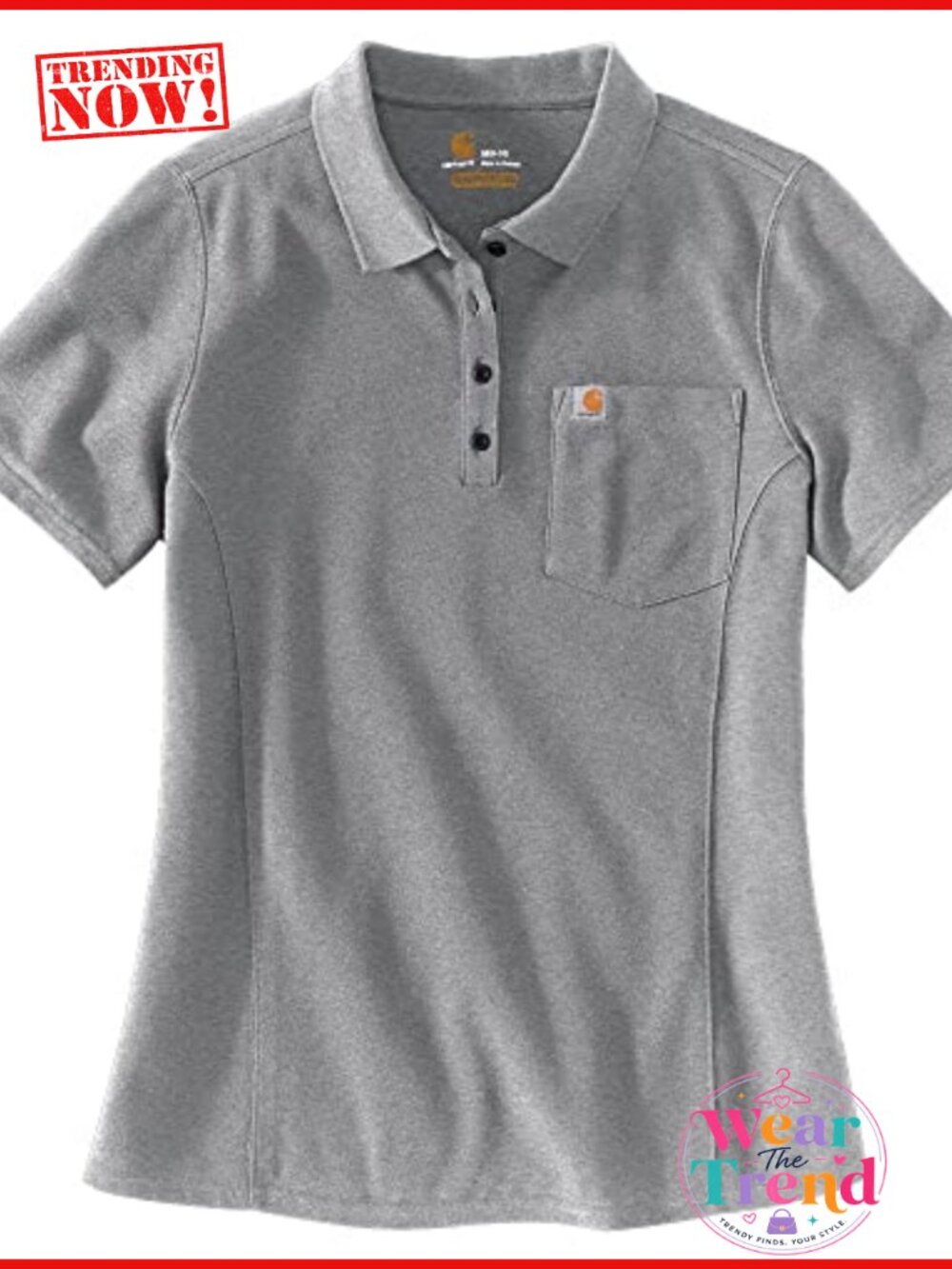 Womens Work Polo Shirt Relaxed Fit Short Sleeve Pocket